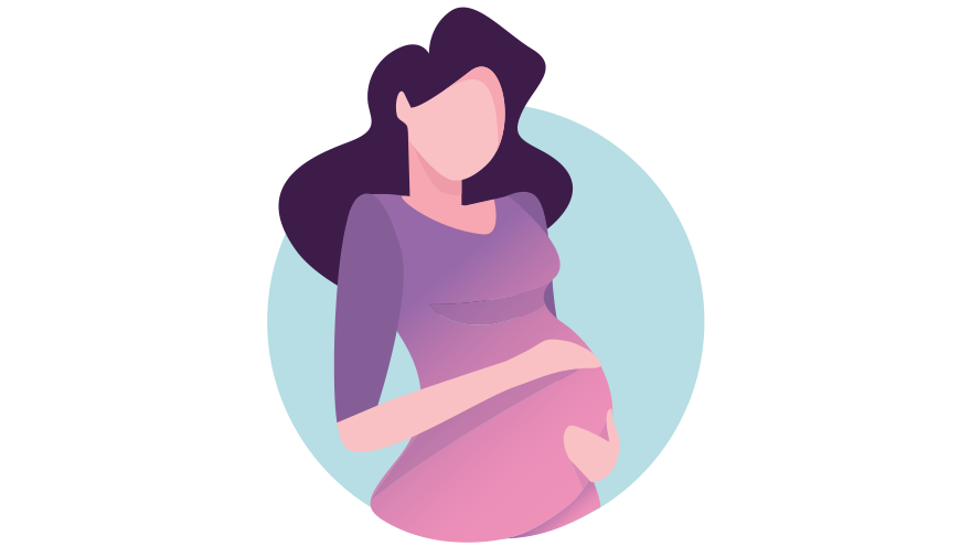 Icon of pregnant woman