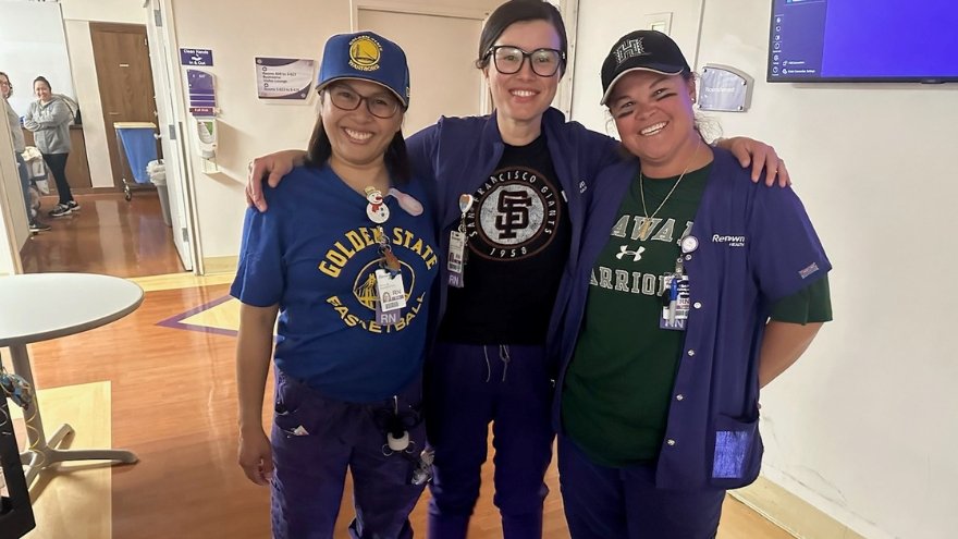 Med-surg nurses at Renown Regional participate in a spirit day.