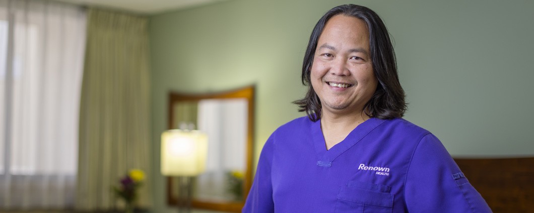 Hospice Nurse,  John Lopez of Renown Health
