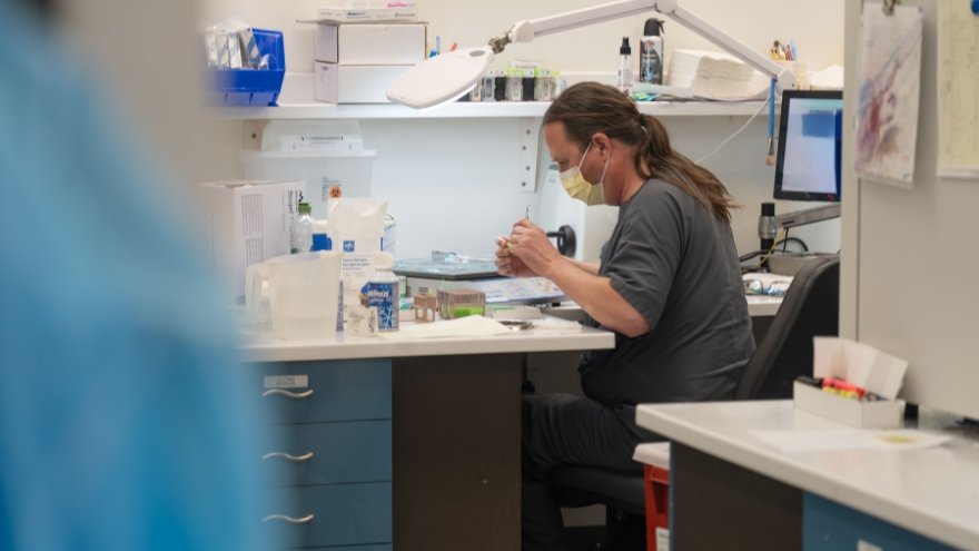 The Pathology lab at Renown in action.