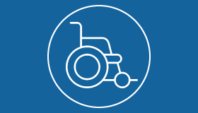 Pediatrics wheelchair icon