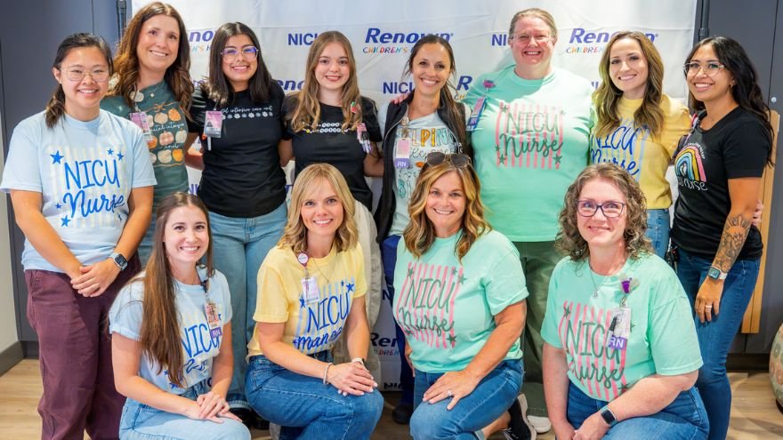 NICU team posing for photo