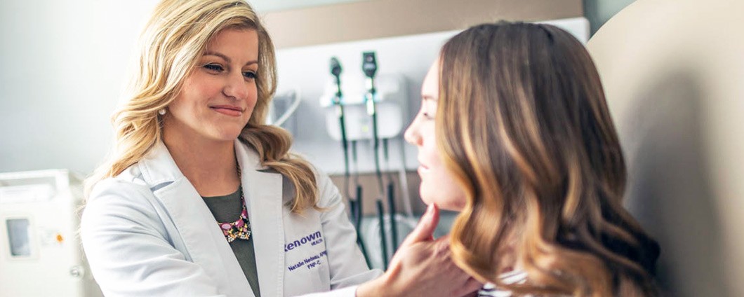 Renown provider examining young patient