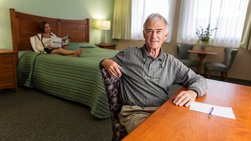 Couple staying at The Inn at Renown