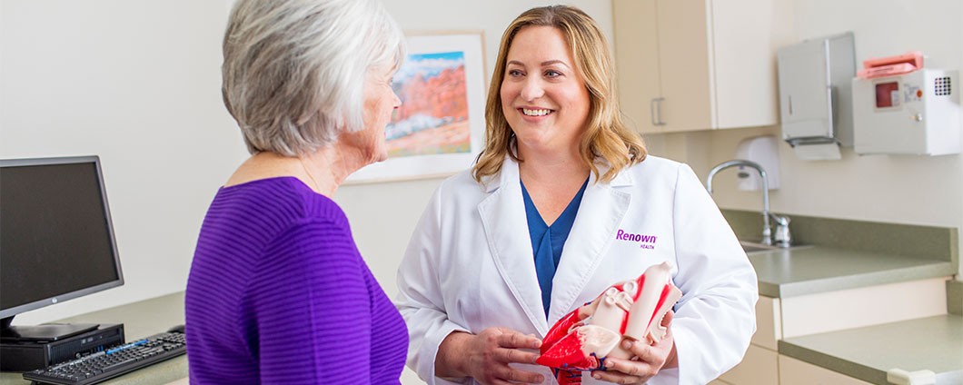 heart doctor with patient