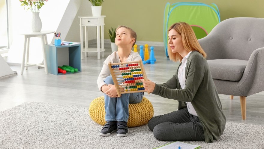 Psychologist working with Autistic patient