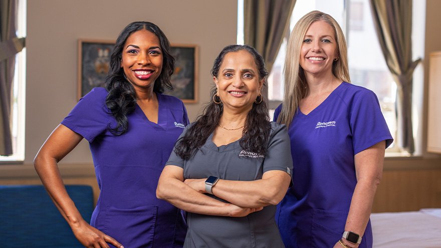 Women's Health nurses posing and smiling.