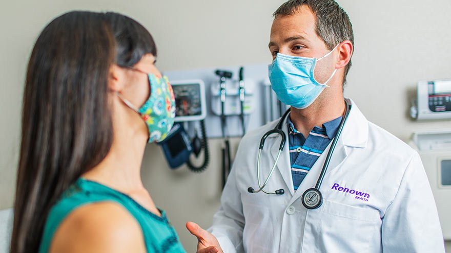 Renown provider speaking with patient