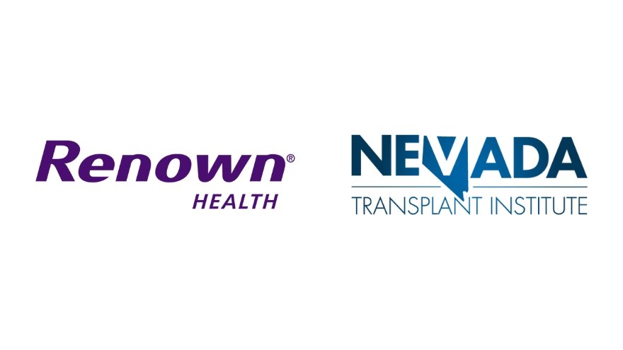 Renown Health and Nevada Transplant Institute logos side-by-side