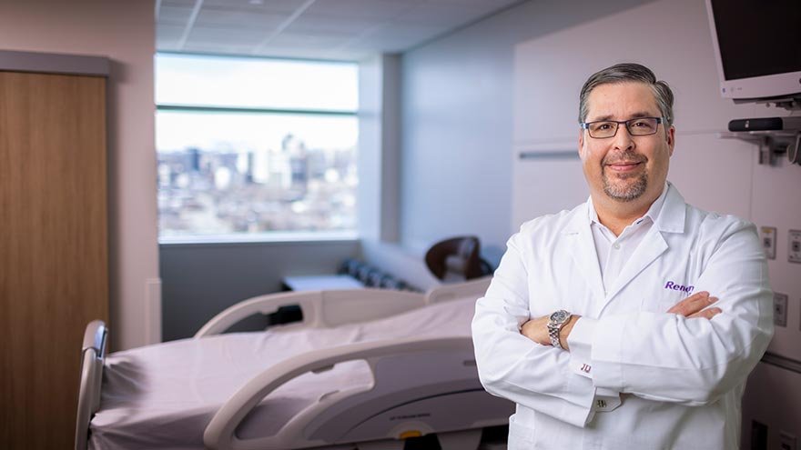 Medeiros in Patient room
