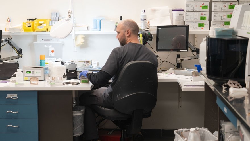 The Pathology lab at Renown in action.