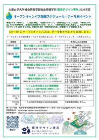 環境デザイン専攻【オープンキャンパス開催のお知らせ】