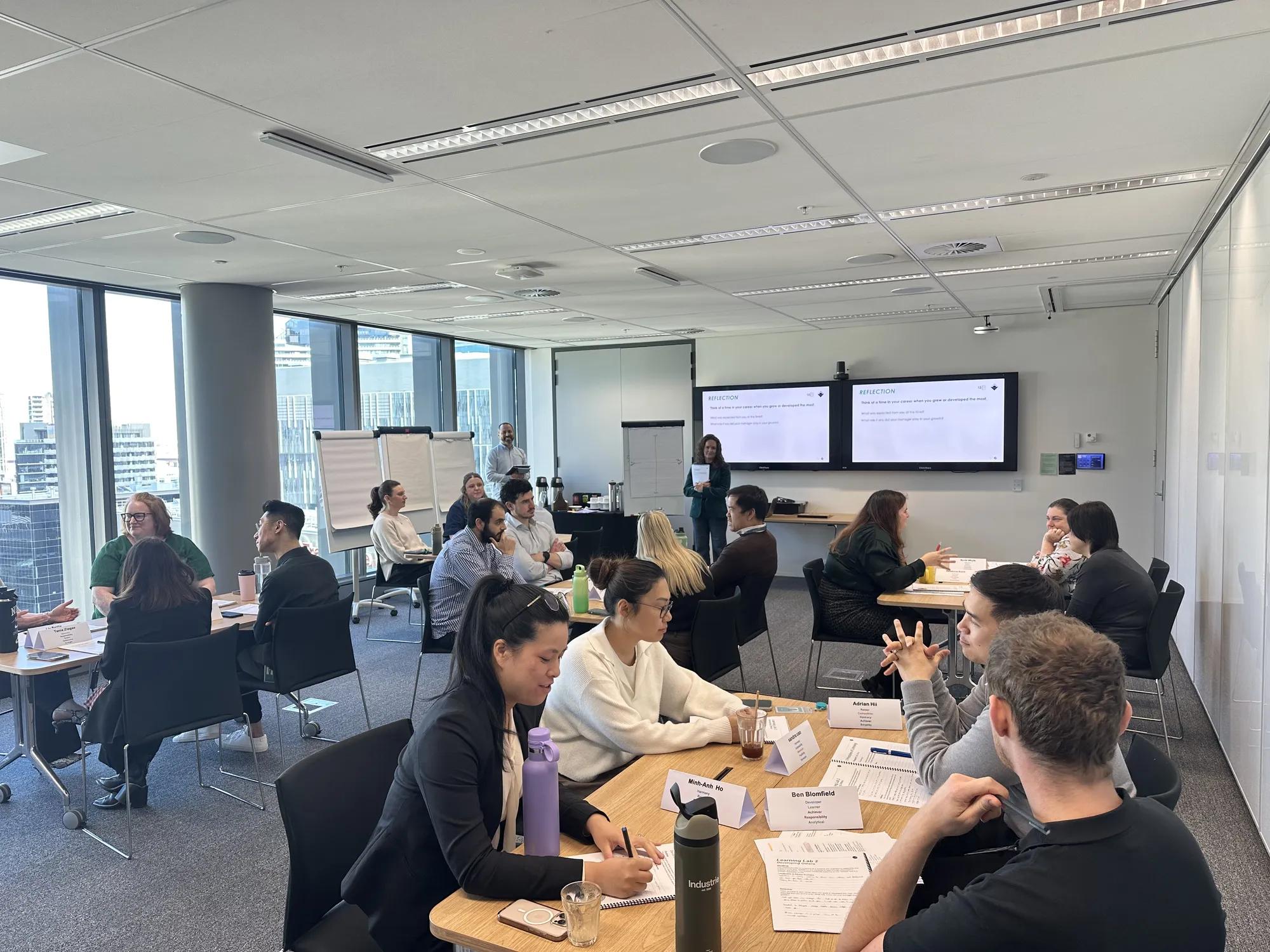 A leadership development session