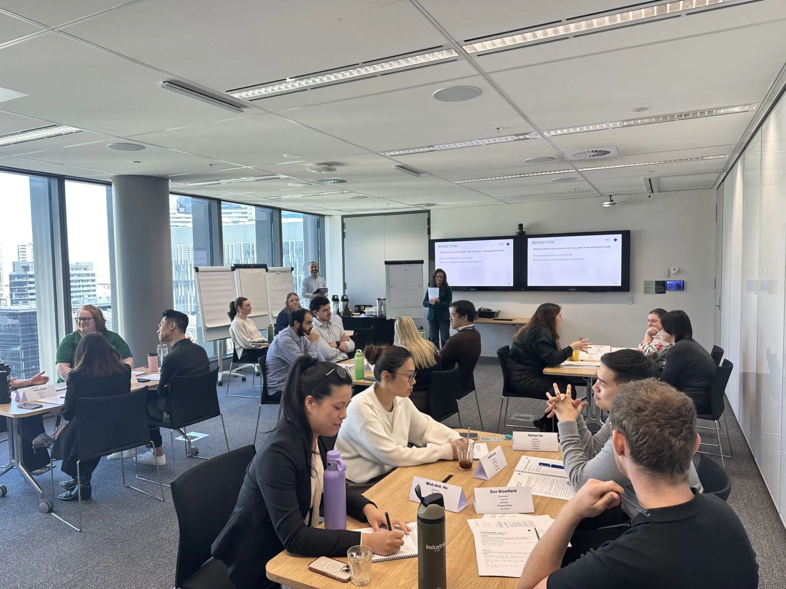 A leadership development session