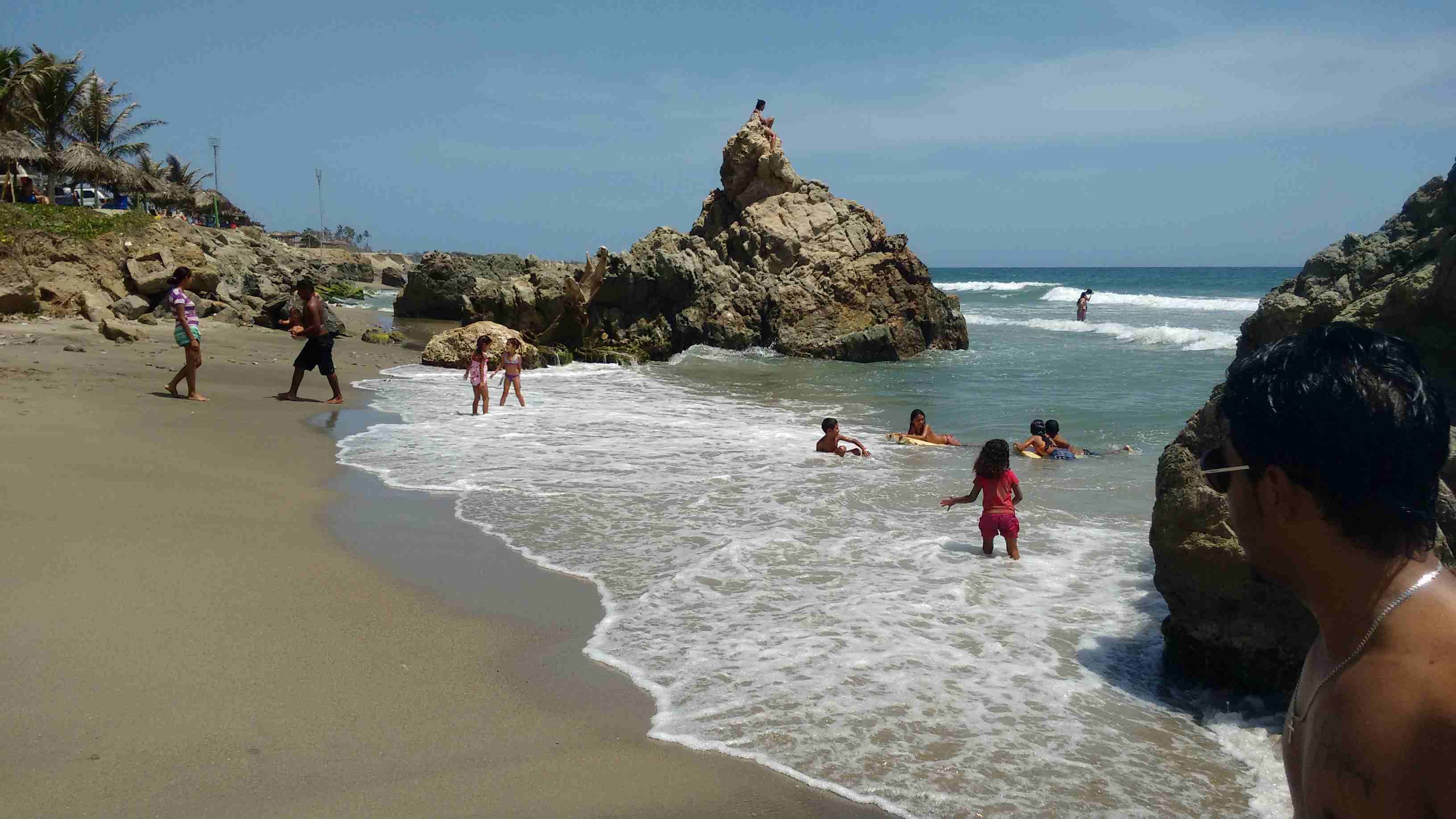 Una de las playas de Caraballeda, en La Guaira.