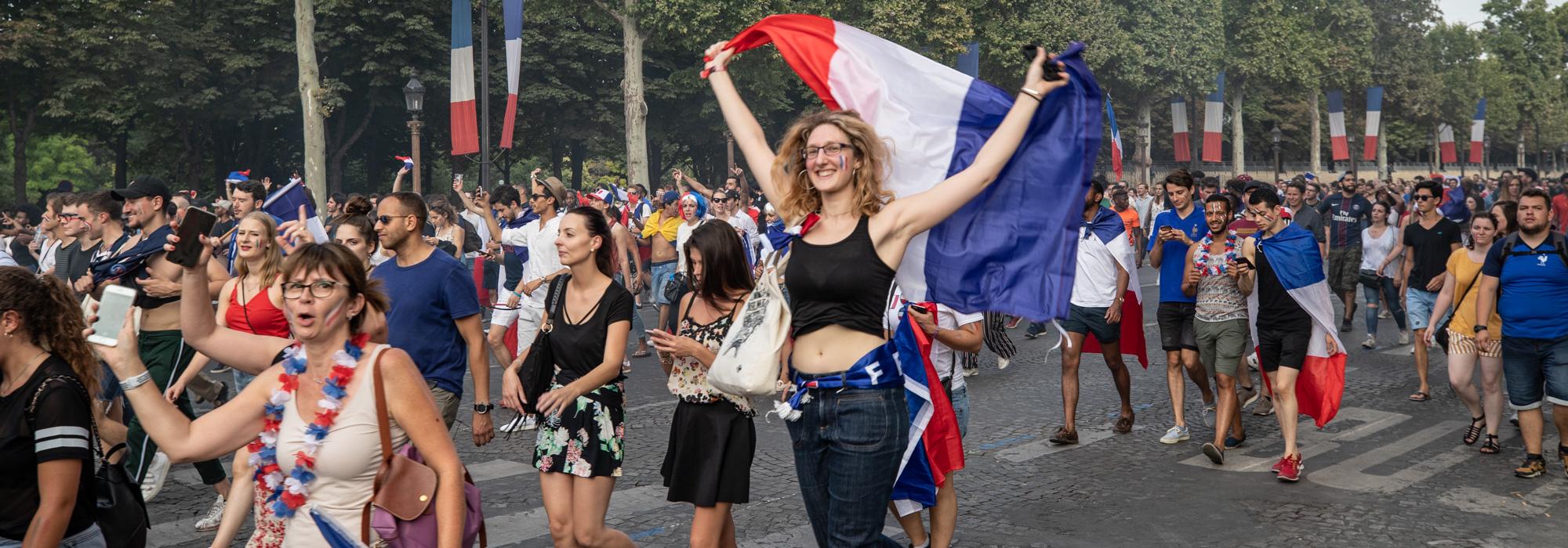 Finale de la coupe du monde de football à Paris