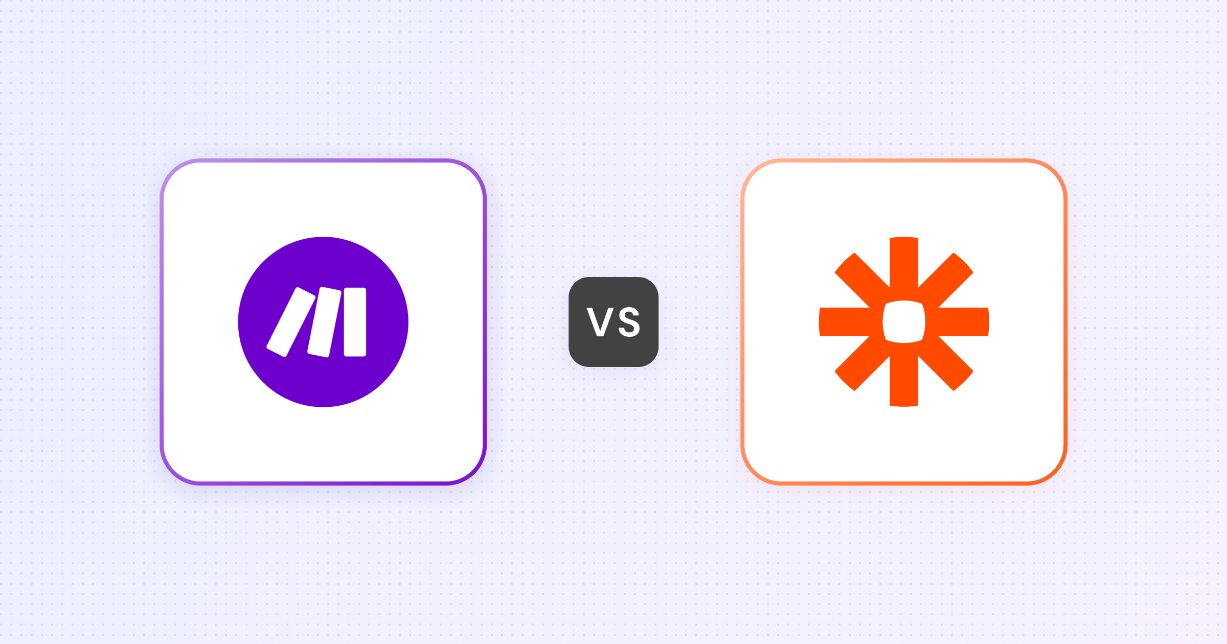 Make and Zapier logos