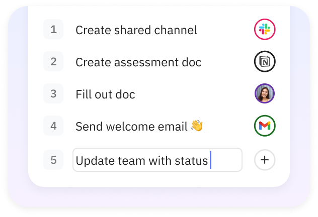 Powerful automations as simple as a checklist