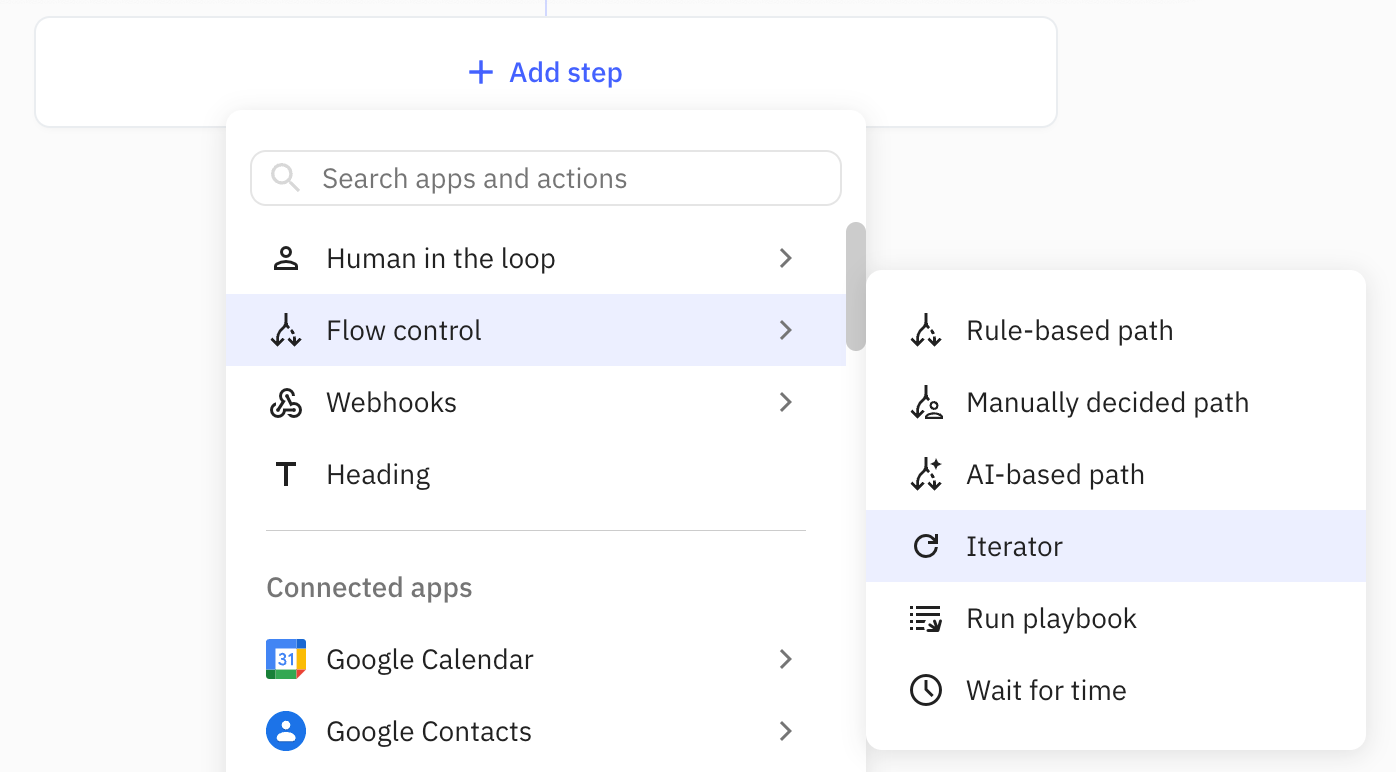 The Iterator is a new Flow control feature in Relay.app