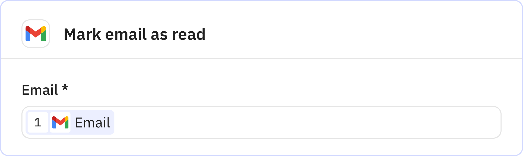 Relay.app screenshot of: Add label to email