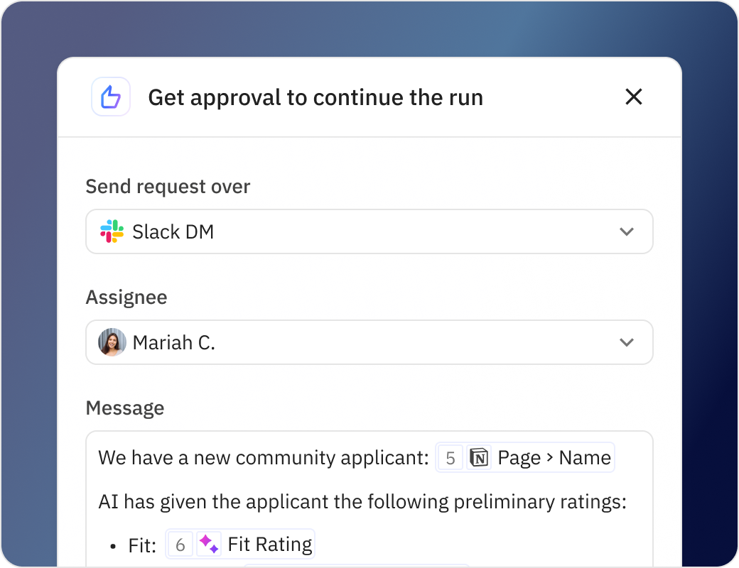Real human checkpoints