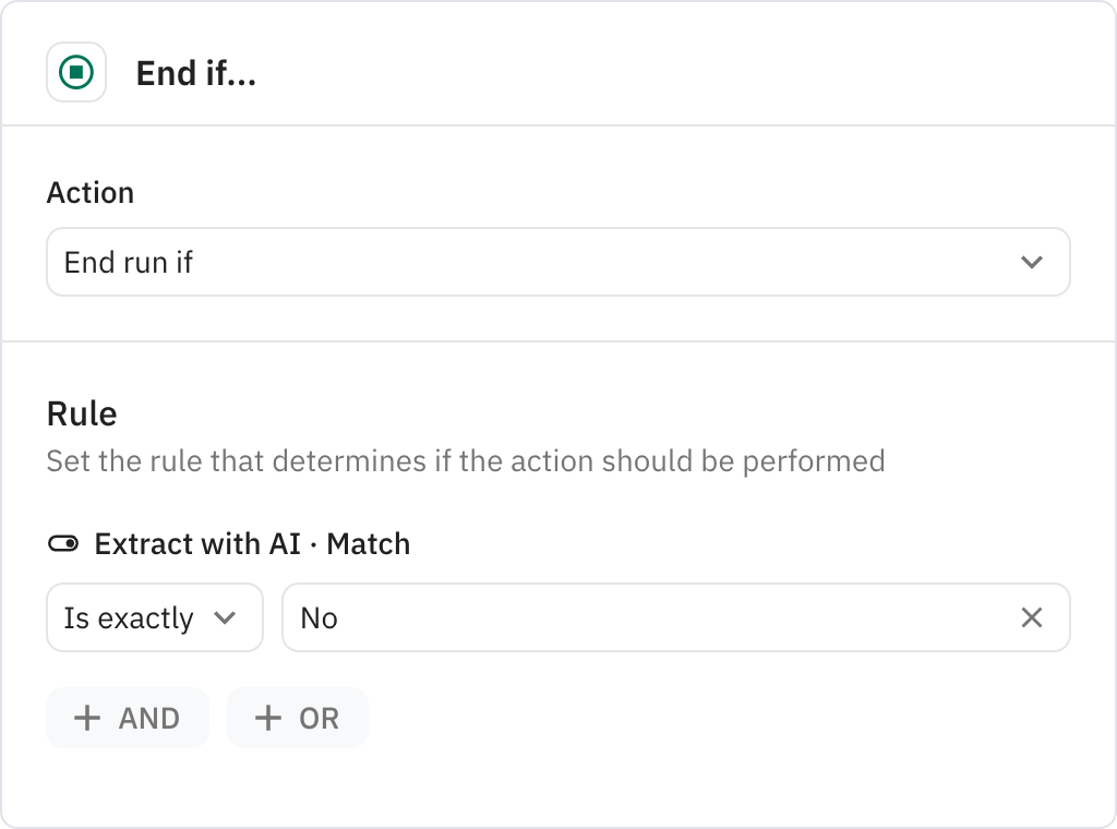 Relay.app screenshot of: End if...