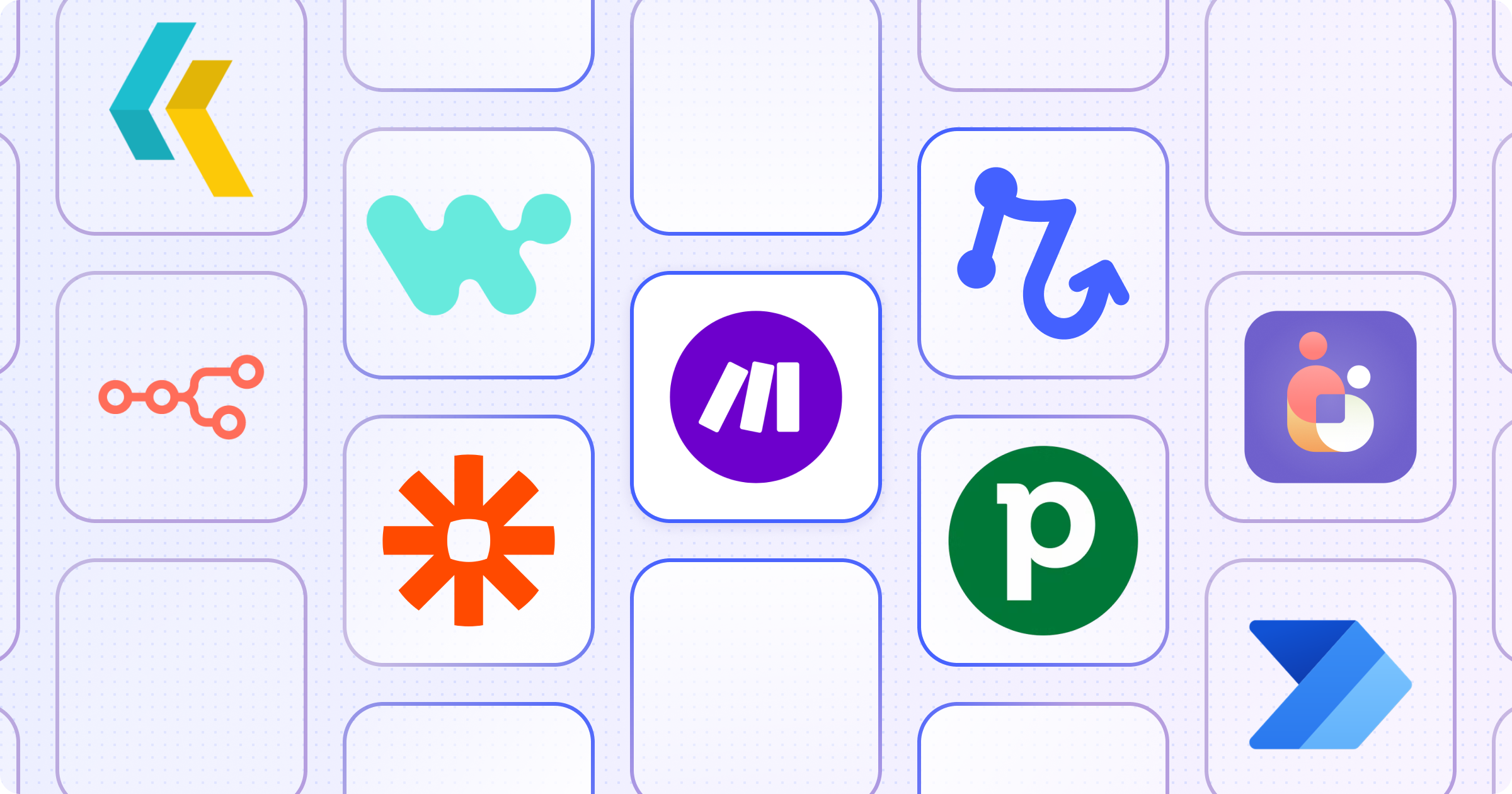 Logos of workflow automation tools