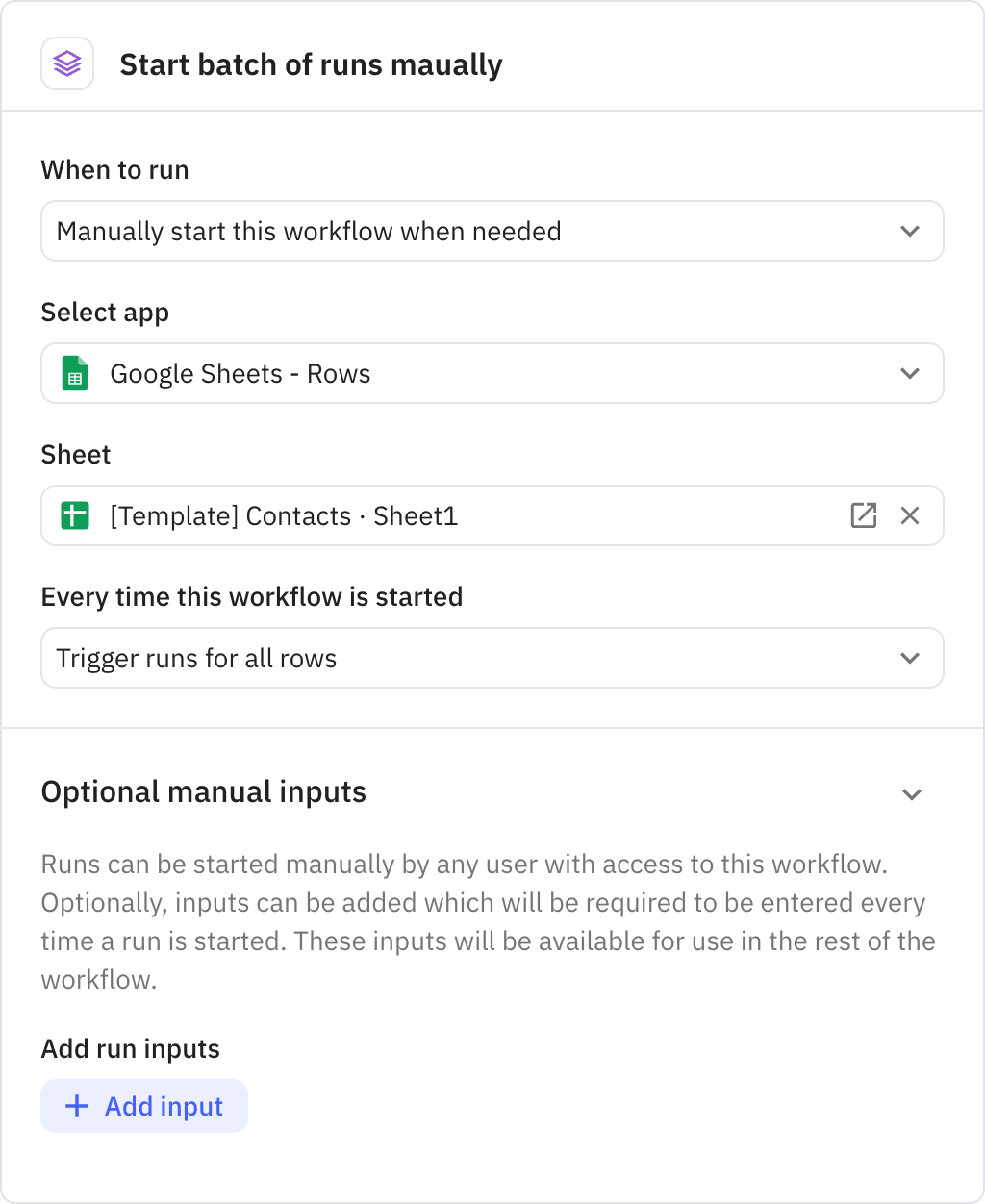 Relay.app screenshot of: Trigger