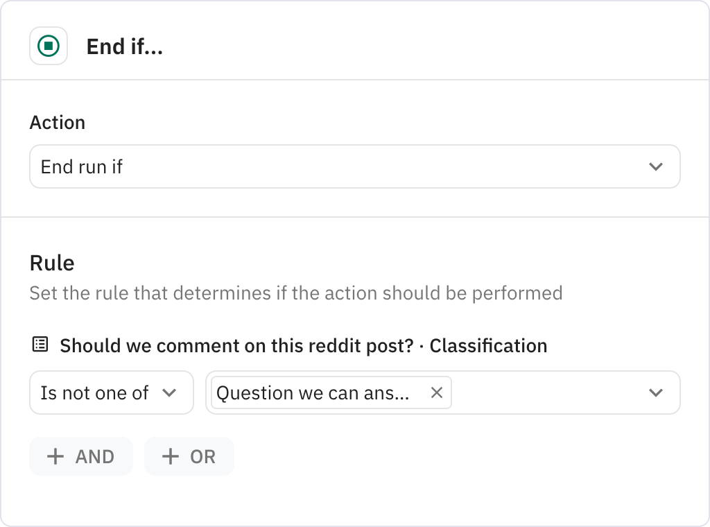 Relay.app screenshot of: End if...