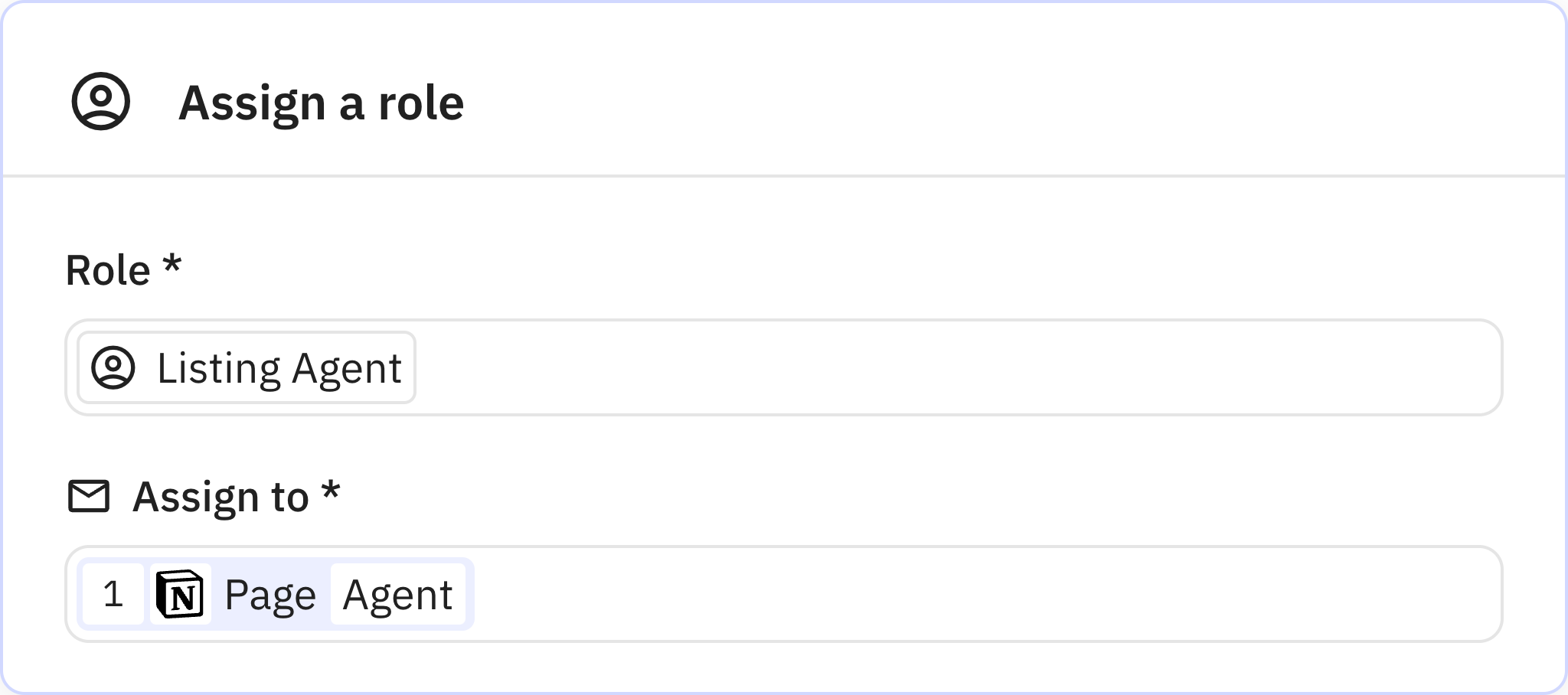 Relay.app screenshot of: Assign a role