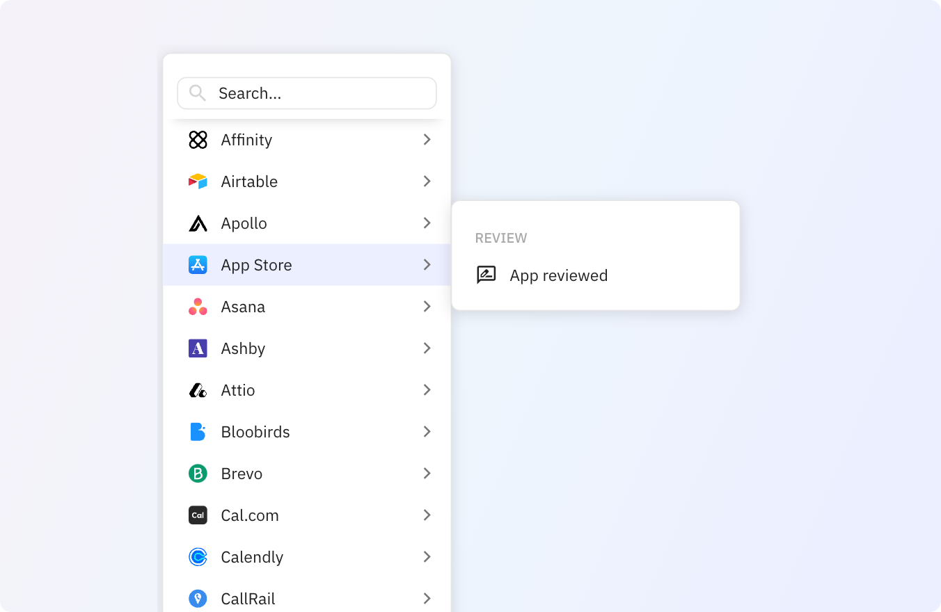Use Relay.app's App Store integration to trigger actions across your apps