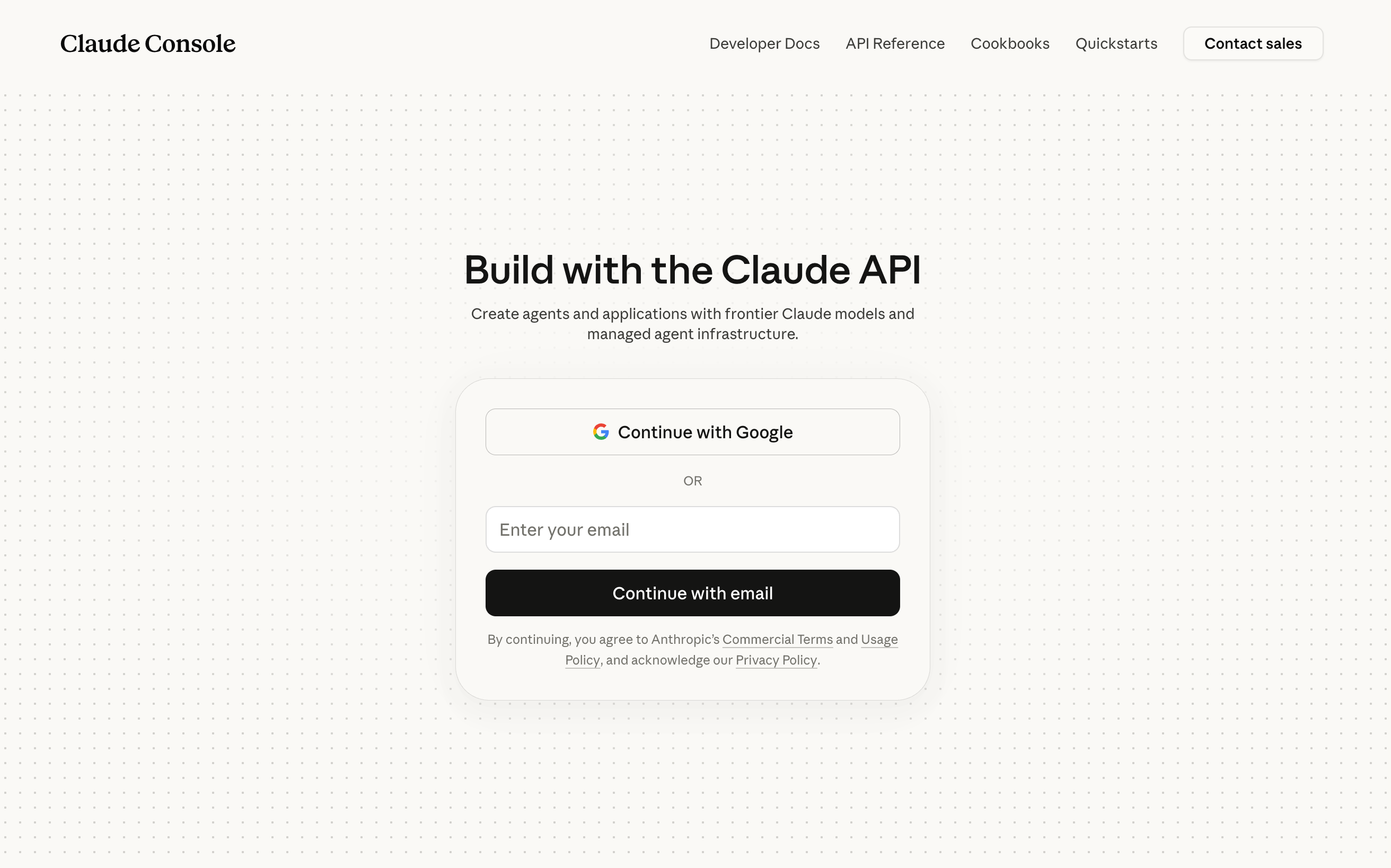 Claude API account creation