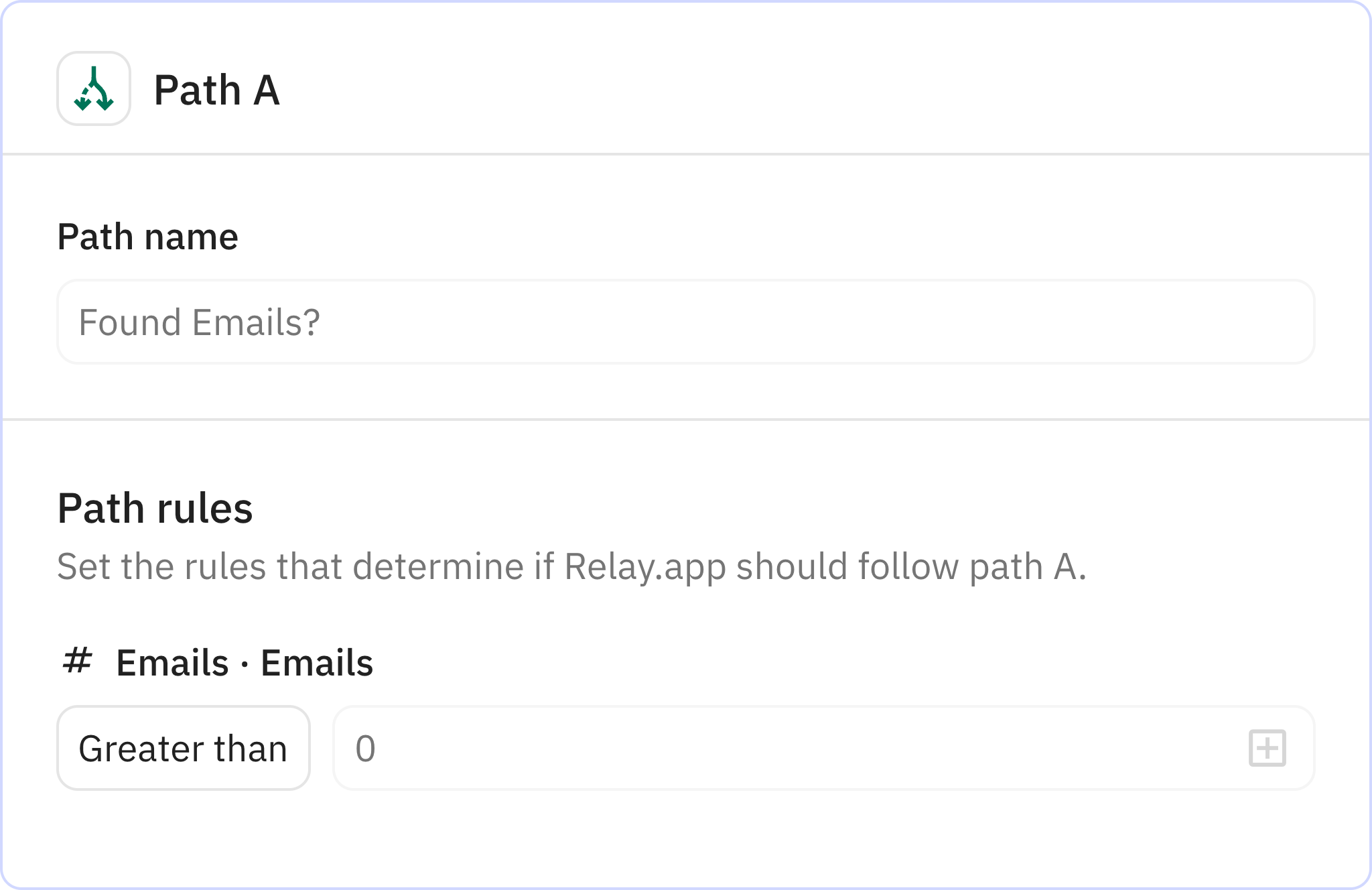 Relay.app screenshot of: Found Emails?