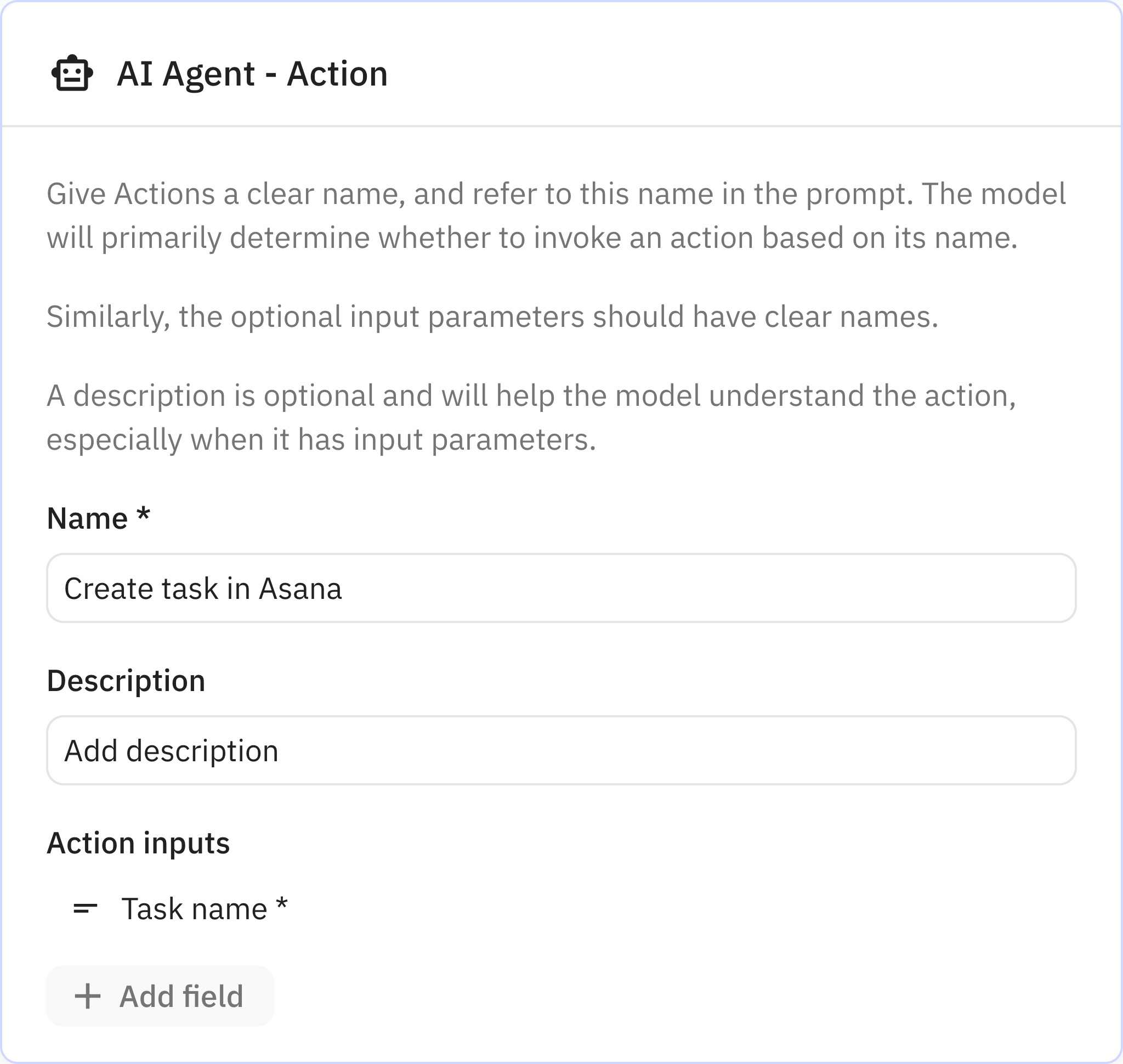 Relay.app screenshot of: Create task in Asana