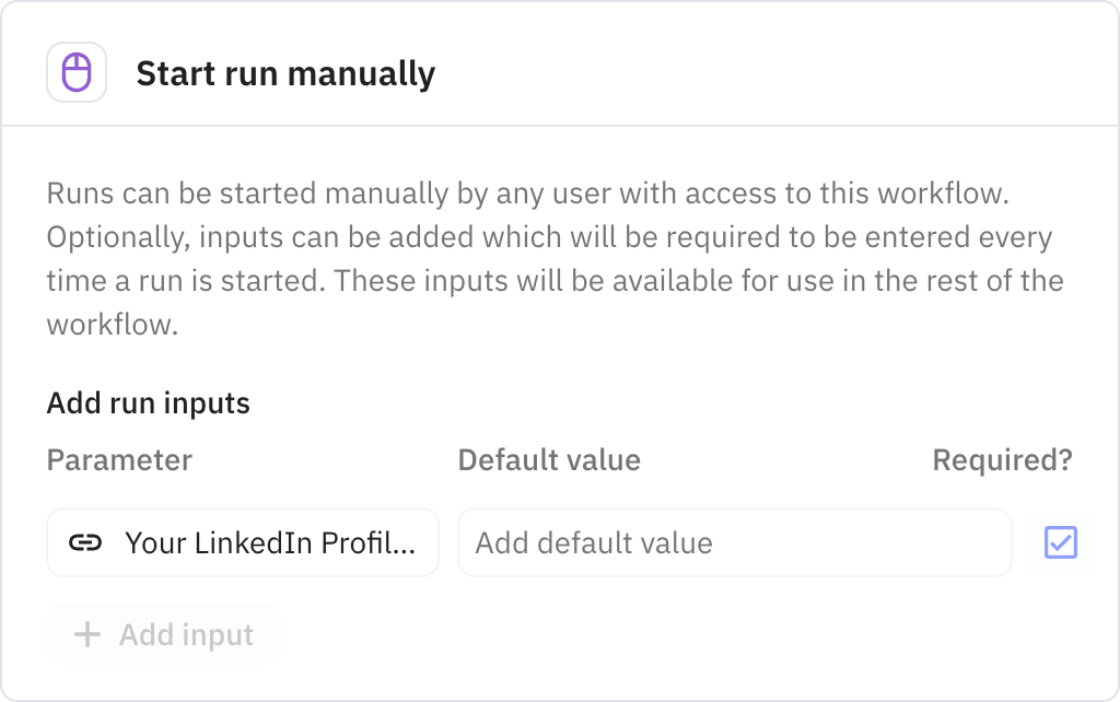 Relay.app screenshot of: Trigger