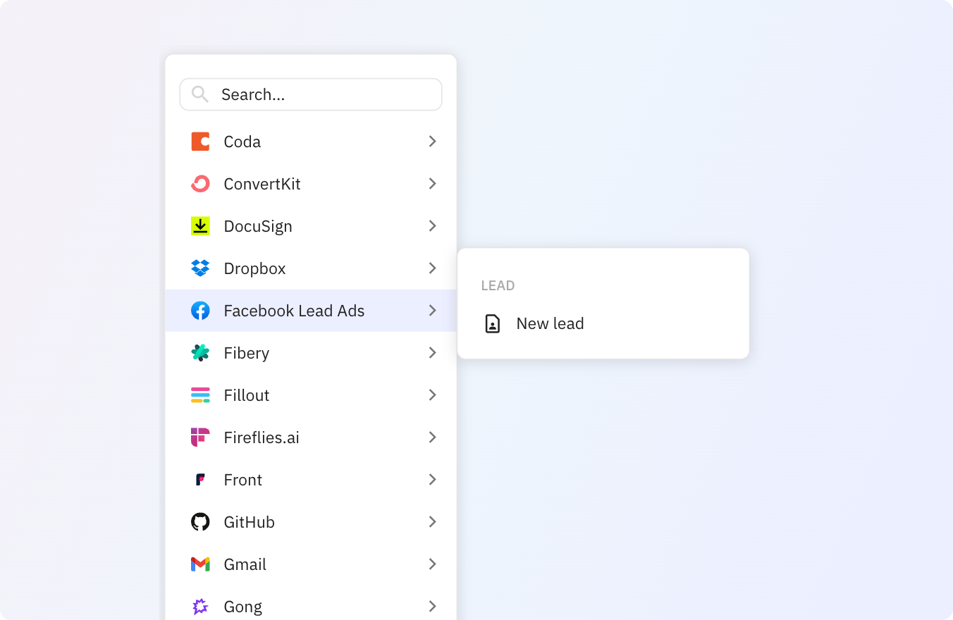 Use Relay.app's Facebook Lead Ads integration to trigger actions on new leads