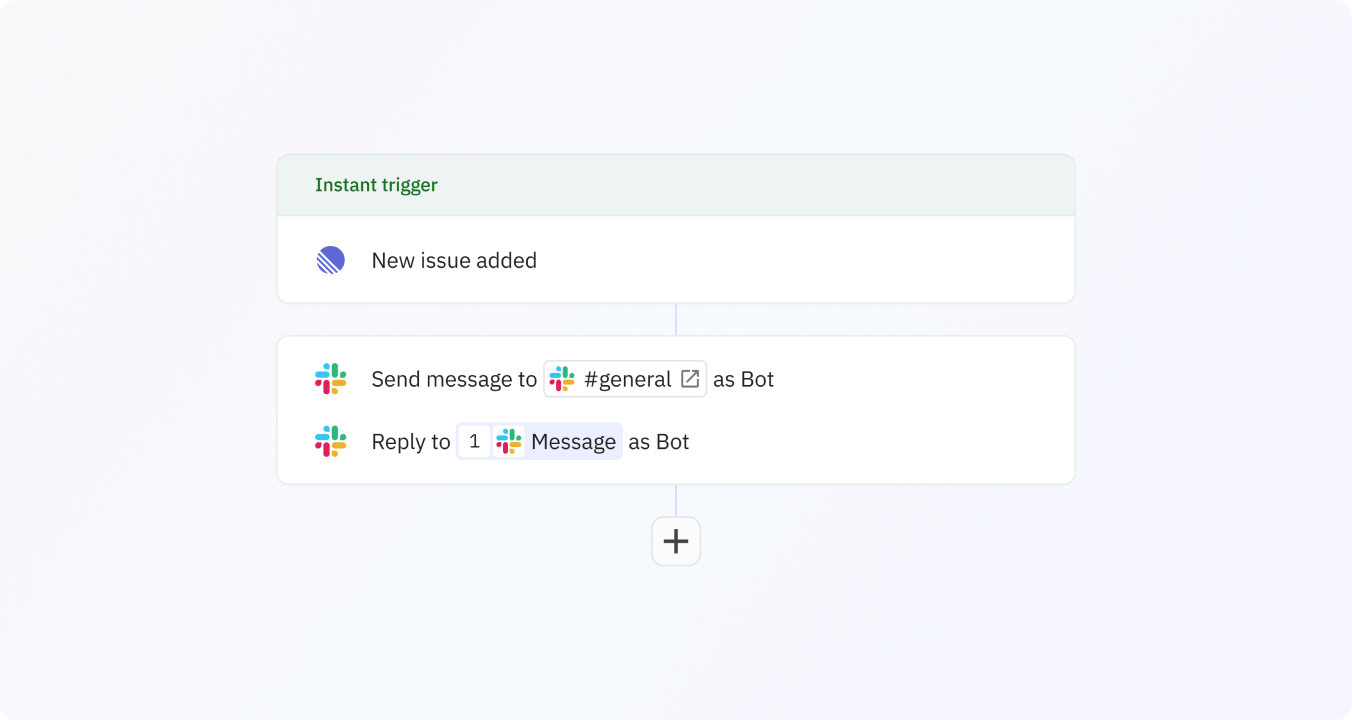 Preview of Trigger a workflow when a new issue has been created