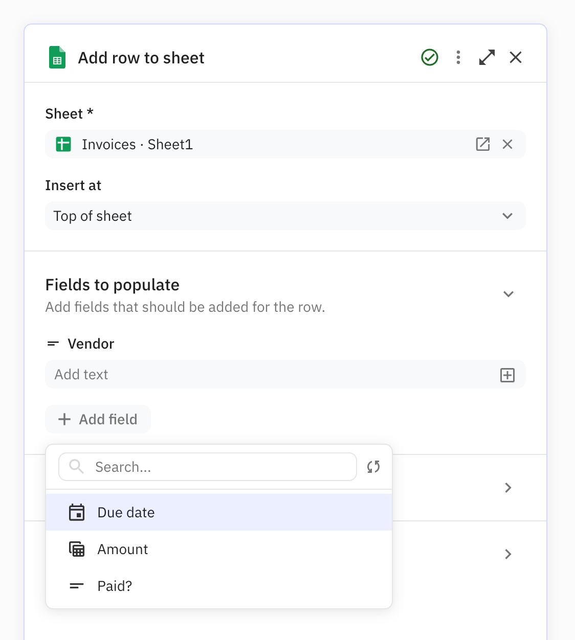 Select all column headers from the spreadsheet