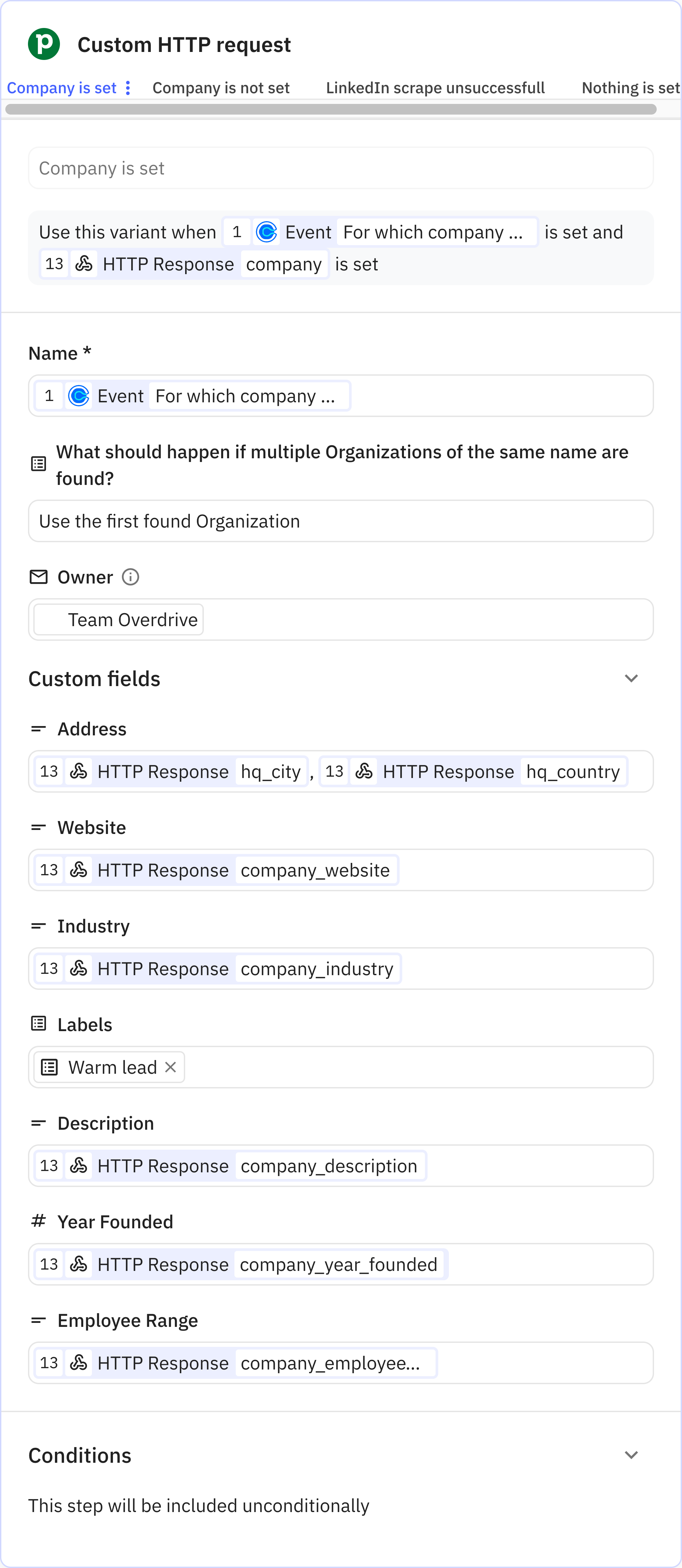 Relay.app screenshot of: Get or add organization