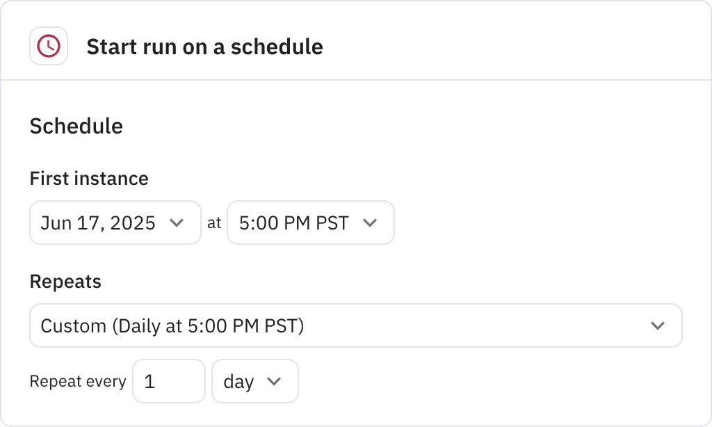 Relay.app screenshot of: Trigger