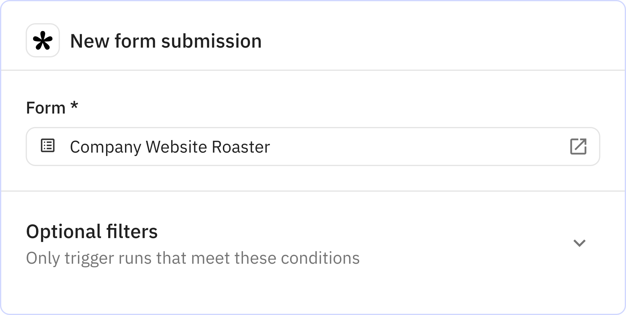 Relay.app screenshot of: New form submission