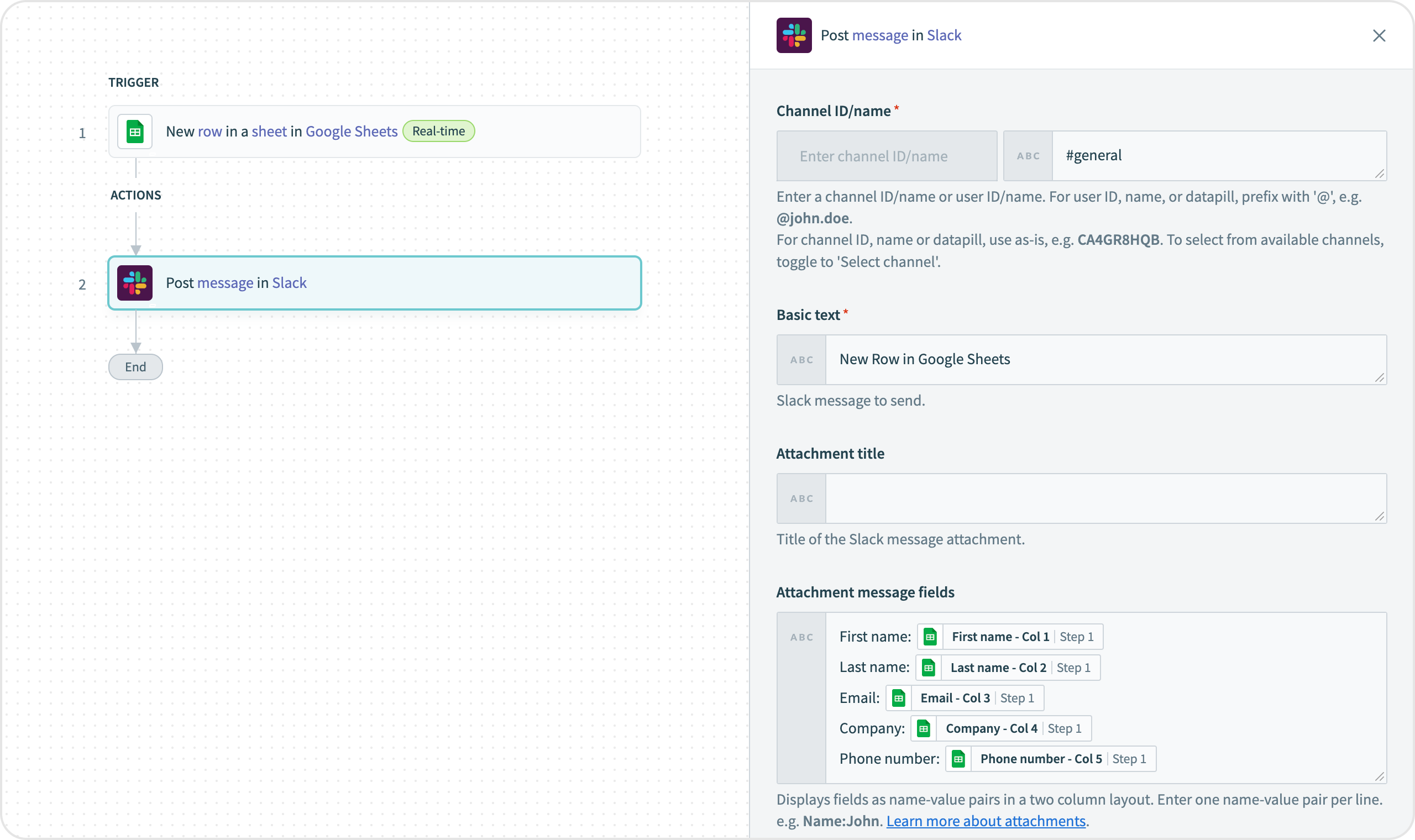 Screenshot of Workato interface