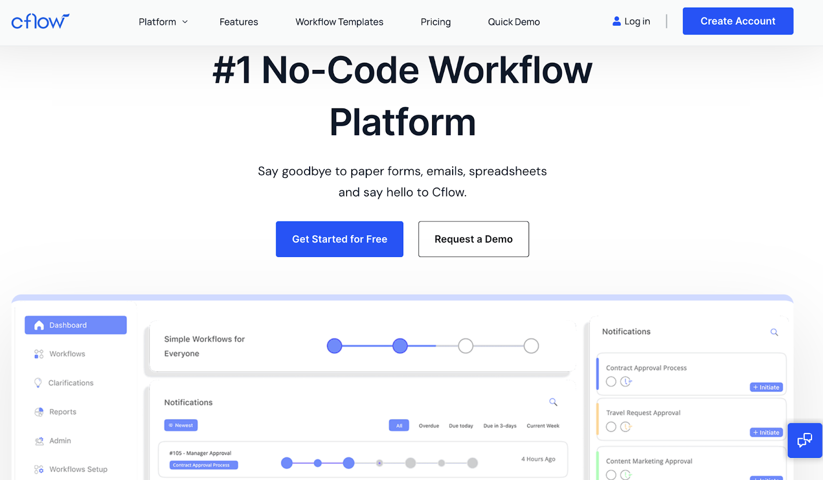 Cflow's website
