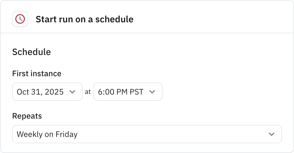 Relay.app screenshot of: Trigger