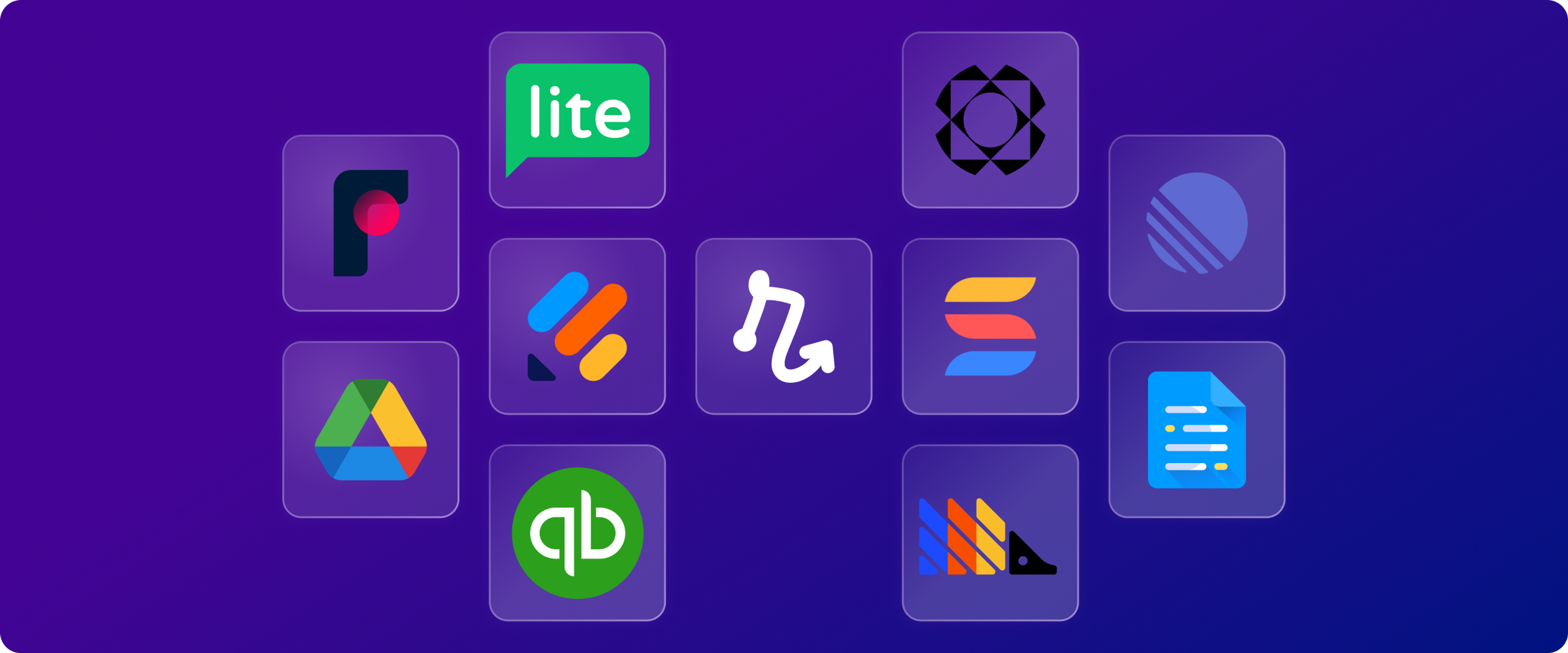 Logos of apps with new Relay.app integrations