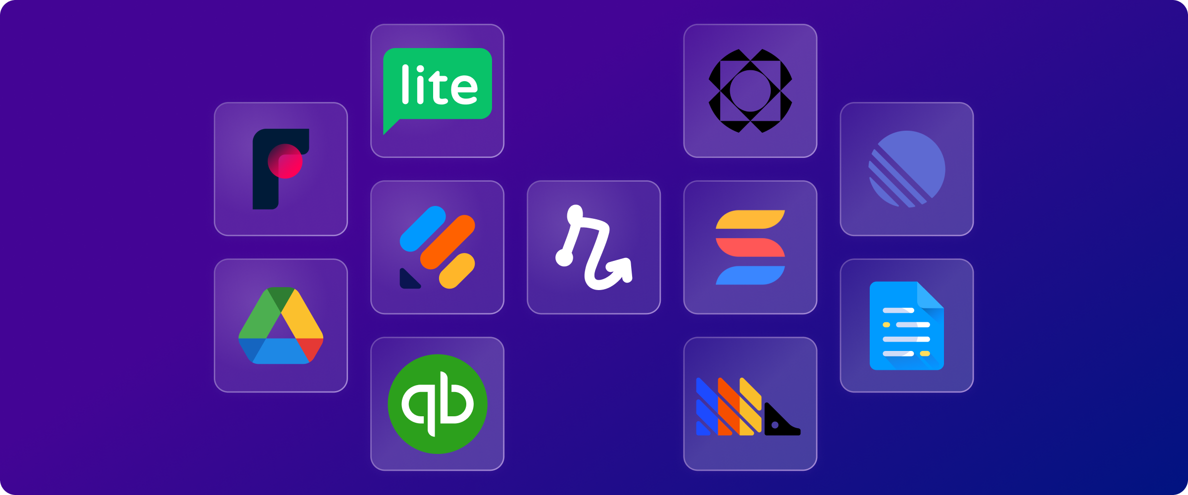 Logos of apps with new Relay.app integrations