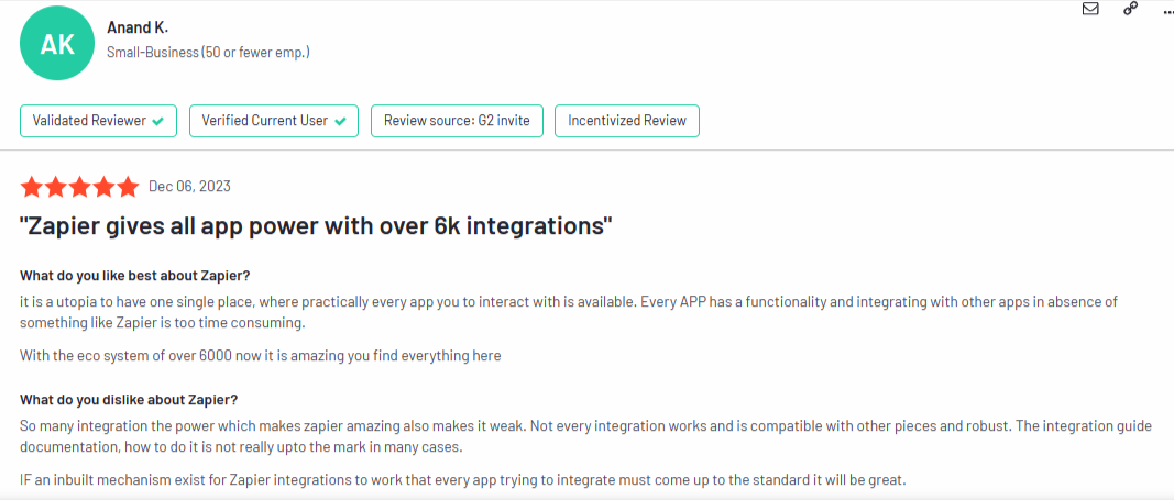 Zapier review