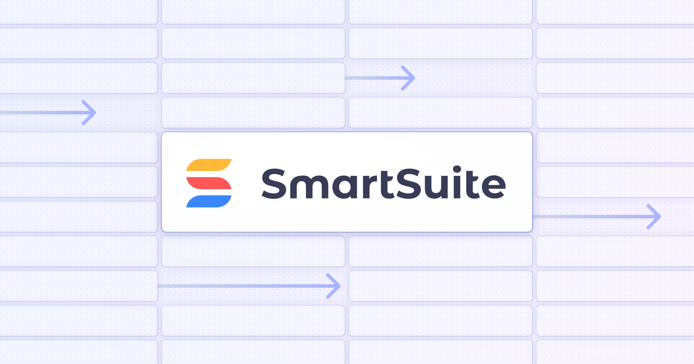 Decorative banner with SmartSuite logo