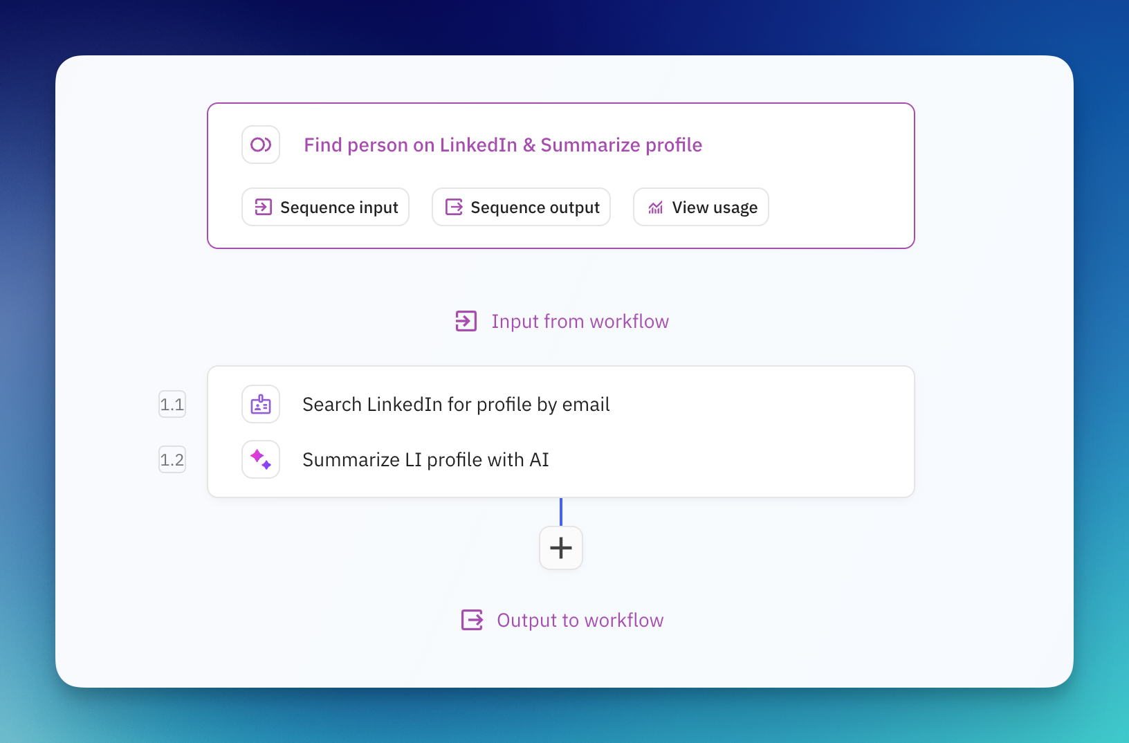 Sequence configuration