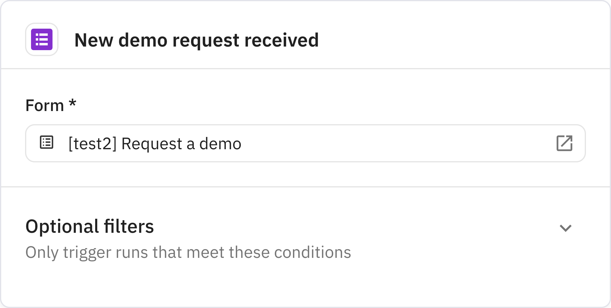 Relay.app screenshot of: New demo request received